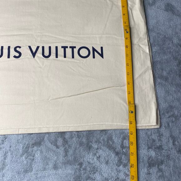 Louis Vuitton LARGE Envelope Dust Bag Cotton Linen 24x24 - Picture 3 of 4